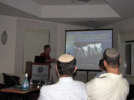 Doctor presenting a lecture